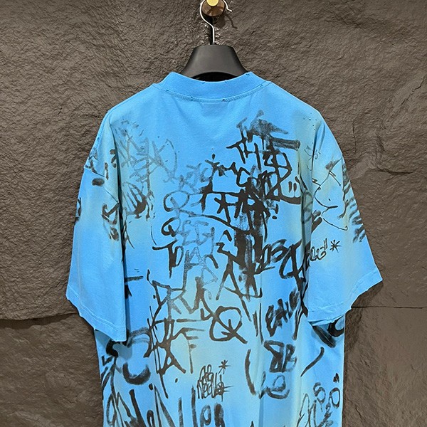 新作/バレンシアガ 偽物☆ Skater Tシャツ オーバーサイズ ヴィンテージ 2色 bab63357